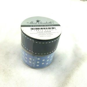 Lot of 2 Blue Spooled Craft Ribbon NWT